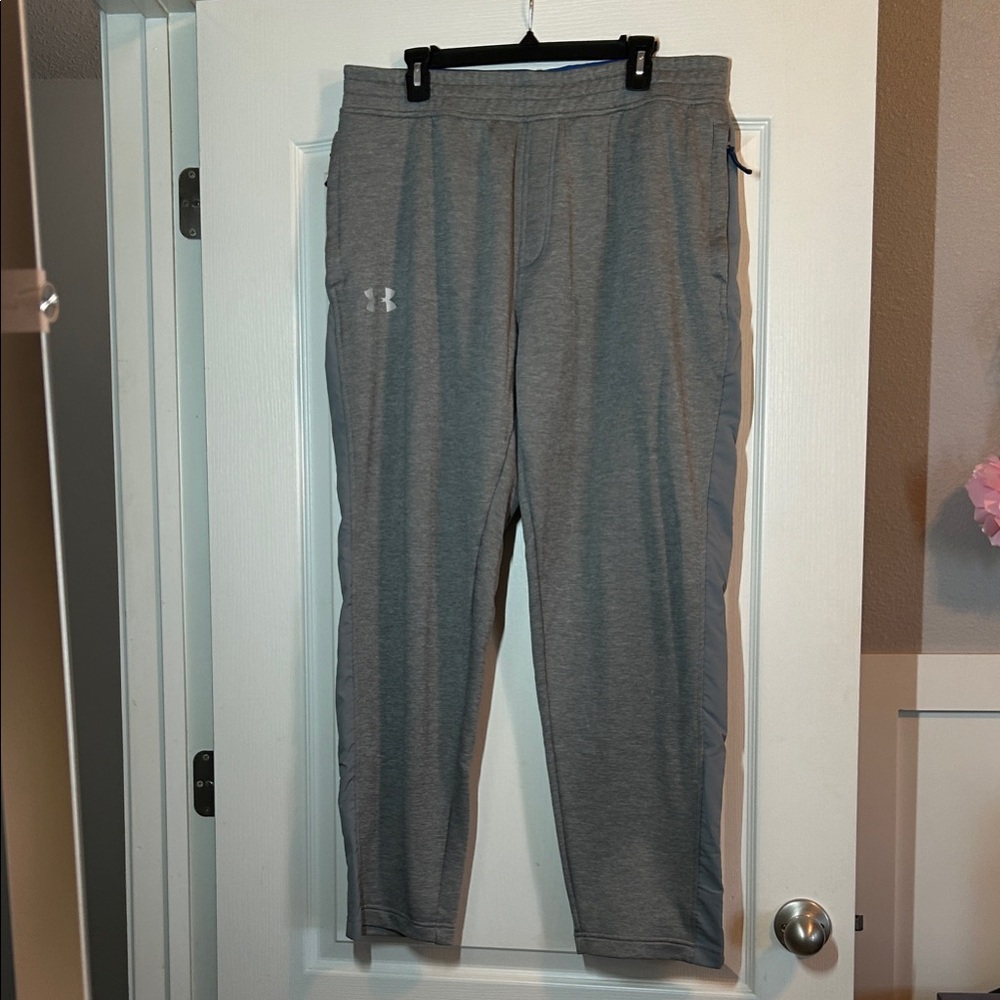 Under Armour ColdGear Heather Gray Athletic Pants Men's XL